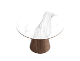 Aspen Dining Table (120cm) with 4 Harrison Chairs, Walnut Brown Set